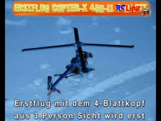 DANACH >: Erstflug Copter-X 450-II mit 4-Blattkopf am 27.12.2009