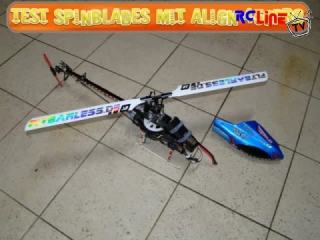 Test Spinblades mit Align 450PRO und Skorpion 2221-8